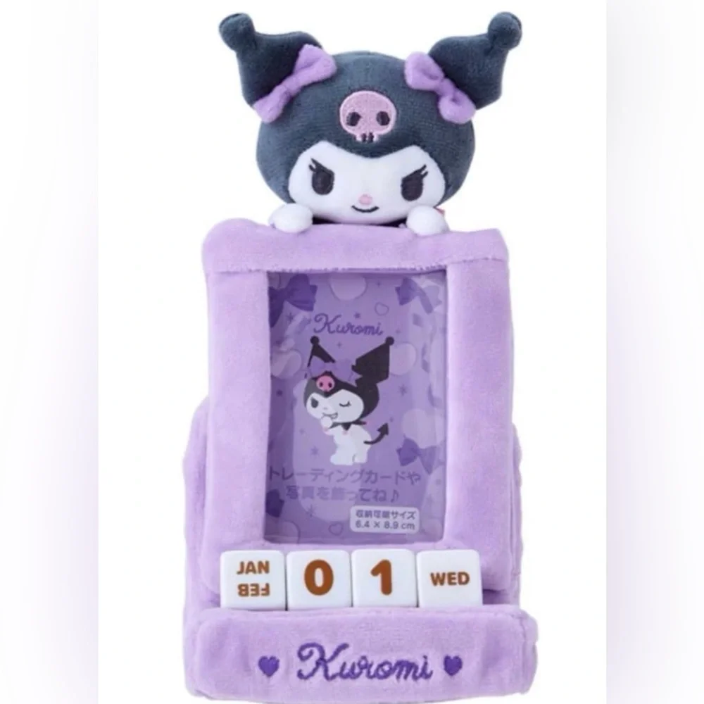 Kuromi Plush Picture Frame Perpetual Calendar NWT Kawaii Teacher Gift